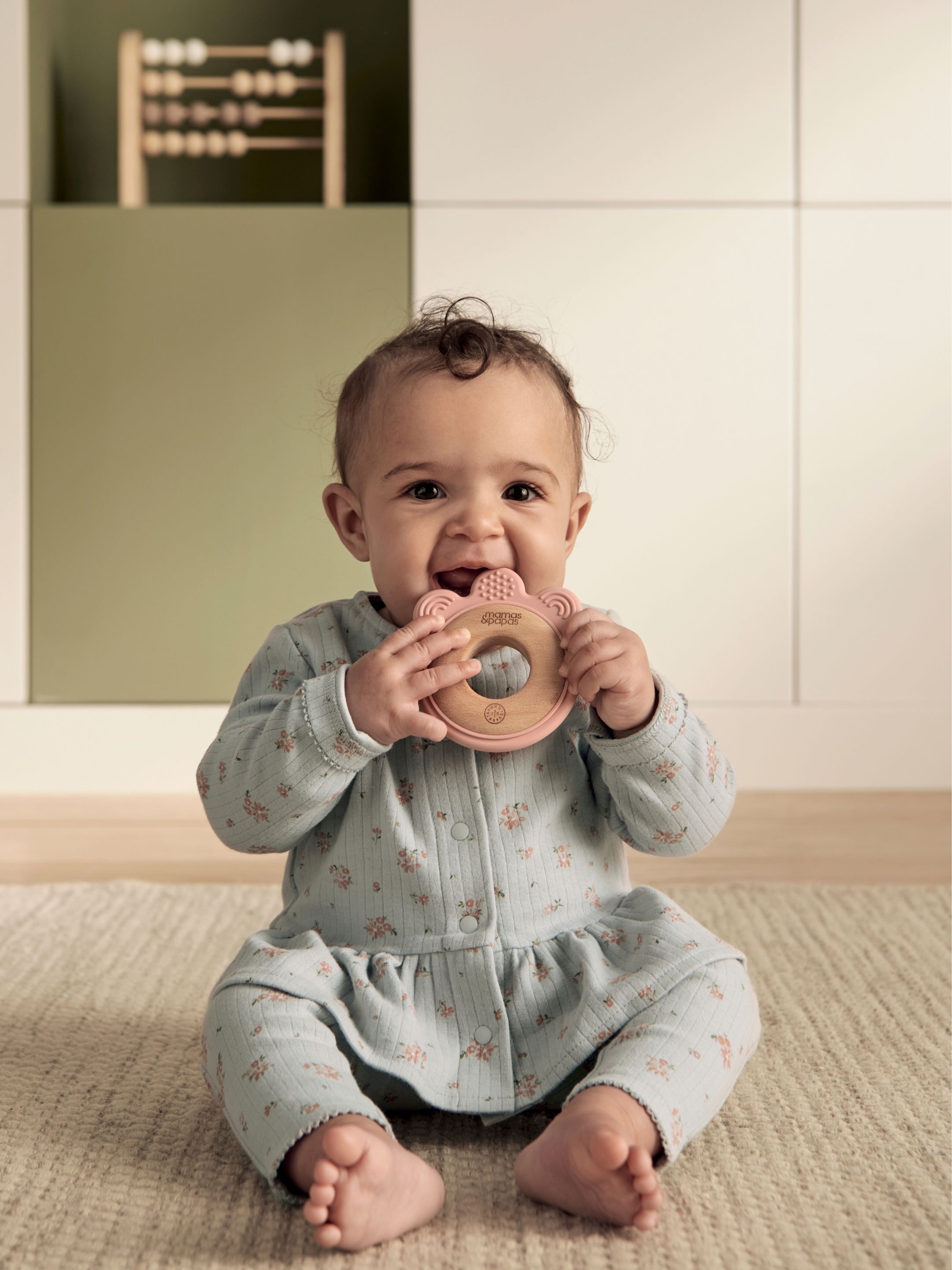 Weaning Set - Melba Silicone Meal Kit with Pink Flower Teether image number 5